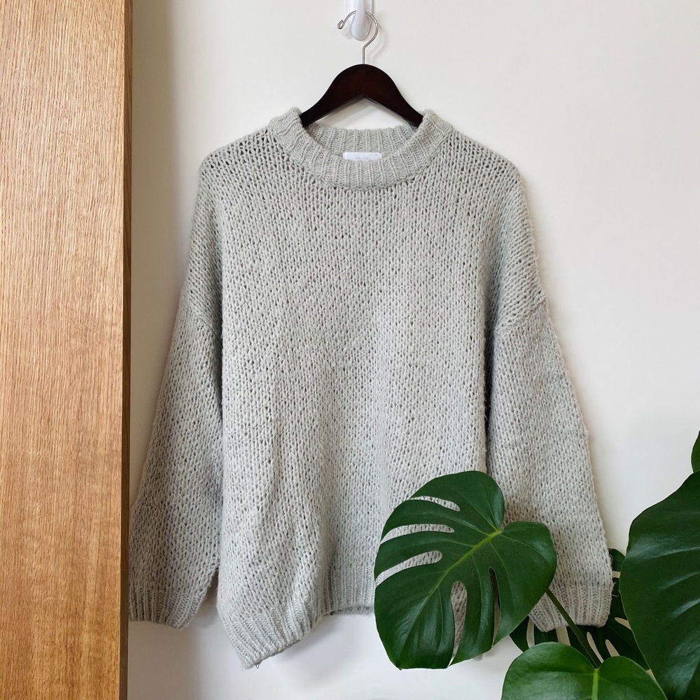 Oak + Fort gray sweater